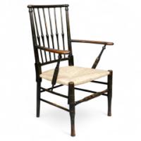 Liberty & Co., attributed. Egyptian-Style Thebes Fully Restored & Professionally Re-Rushed