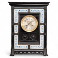 Lewis Foreman Day. Made by Howell & Sons. An Aesthetic Movement Ebonized Clock