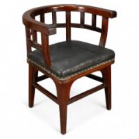 Collinson & Lock, attributed. An Aesthetic Movement Mahogany Armchair