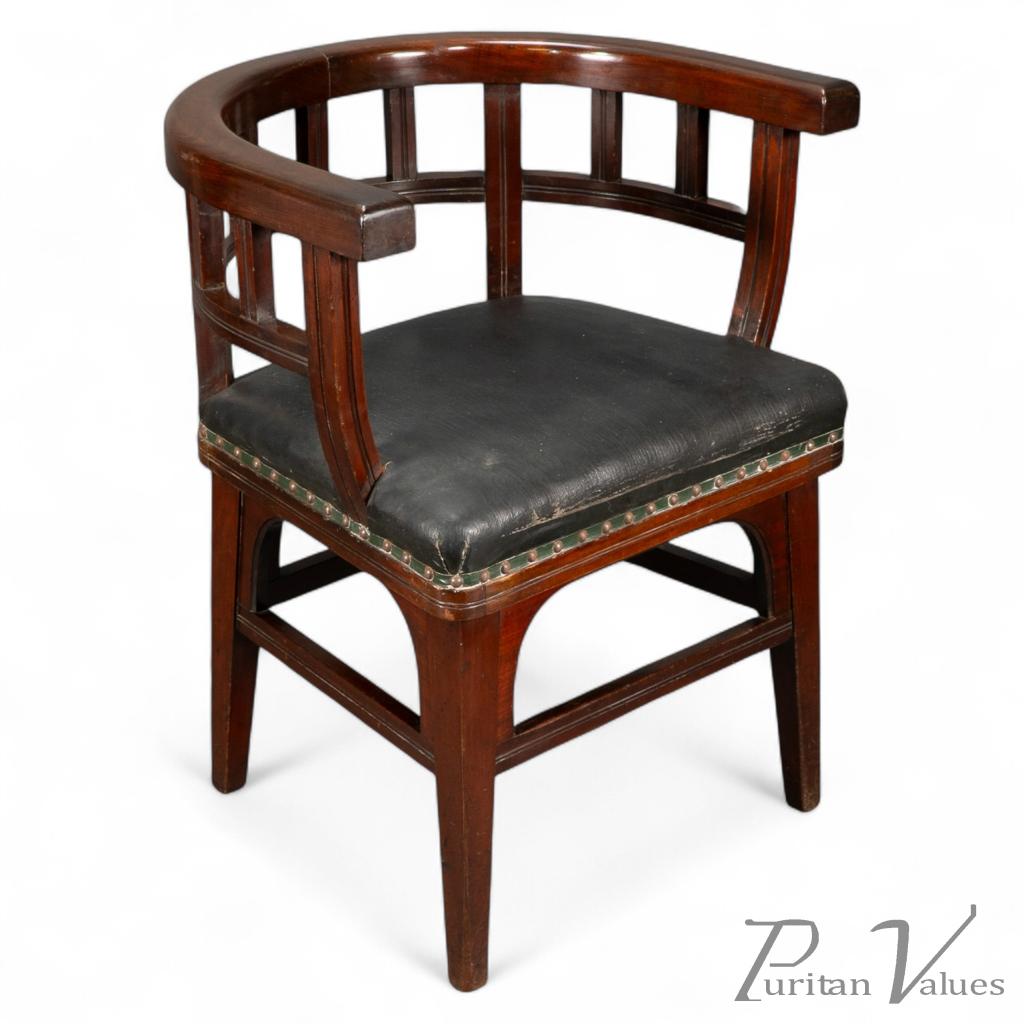 Collinson & Lock Attributed, Aesthetic Movement Mahogany Armchair