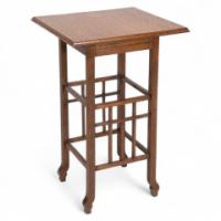 E. W. Godwin, attributed. An Anglo-Japanese Quarter Sawn Oak Side Table