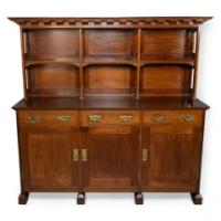 Phillip Webb, attributed. An Aesthetic Movement Walnut Arts & Crafts Style Dresser Sideboard by Morris & Co
