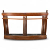 E. W. Godwin, attributed. A Slim Aesthetic Movement Walnut Umbrella & Stick Stand