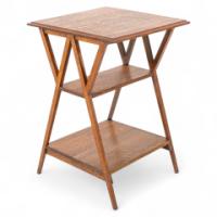 Liberty and Co (Attributed) – Arts and Crafts Oak Three-Tier Side Table