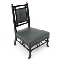 Gillow and Co. – Anglo-Japanese Nursing Chair with Thebes-Style Turnings