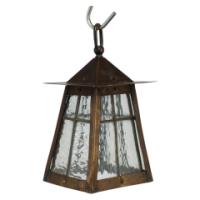 An Arts and Crafts little copper lantern with the original opaque shade - Thumbnail 1