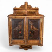 Gillow and Co., Thomas Jeckyll attributed – Anglo-Japanese Marquetry Corner Cupboard - Thumbnail 1