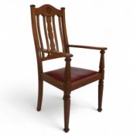 Shapland & Petter. Three Arts & Crafts Oak Dining Armchairs