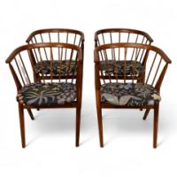 Helge Sibast, Sibast Furniture Set of Four Danish No. 8 Teak Cantilever Armchairs - Thumbnail 1