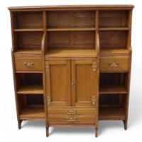 Maple & Co., An Oak Arts & Crafts Breakfront Sideboard/bookcase - Thumbnail 1