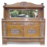 Wylie & Lochhead. A Good Quality Oak Arts & Crafts Glasgow-Style Sideboard - Thumbnail 1