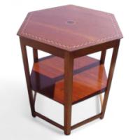 Shapland and Petter. A mahogany hexagonal sidetable - Thumbnail 1