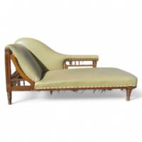 Moyar Smith for Collinson and Lock. Chaise Lounge with triangular 'A' frame to one end - Thumbnail 1