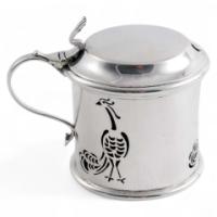 A little Arts and Crafts silver mustard pot - Thumbnail 1
