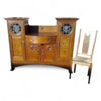 Shapland and Petter. An Arts and Crafts oak sideboard in the Glasgow Style - Thumbnail 1