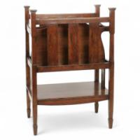 Shapland and Petter. A rare Arts and Crafts oak canterbury - Thumbnail 1