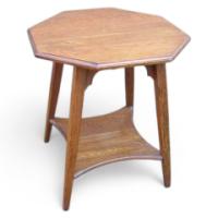 Liberty & Co., Attributed – Large Octagonal Arts & Crafts Oak Side Table