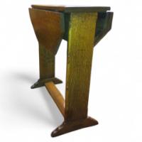 A Little Arts & Crafts Oak Drop Leaf Tea or Side Table