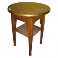 Excellent Quality Copper Topped Arts & Crafts Oak Side Table