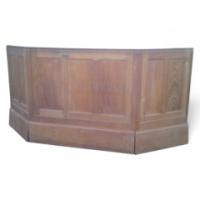 Robert Mouseman Thompson. A pair of oak panels with central hinged door - Thumbnail 1