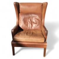 A Danish Leather Armchair - Thumbnail 1