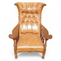 A Good Quality Arts & Crafts Oak Armchair - Thumbnail 2