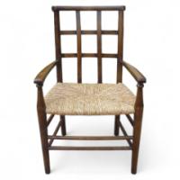 Liberty and Co. A little rush seated lattice back childs armchair - Thumbnail 1