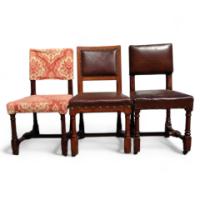 A W N Pugin for Gillows. Two almost identical sets of Gothic Revival oak dining chairs designed for The House Of Lords - Thumbnail 1