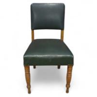 A set of 22 good quality oak Gothic Revival upholstered dining chairs - Thumbnail 1