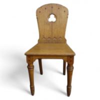 Charles Bevan for Marsh Jones and Cribb. A quality oak hall chair - Thumbnail 1