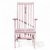 C R Mackintosh (style of). A white painted armchair - Thumbnail 1