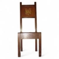 An Oak Arts and Crafts Hall Chair - Thumbnail 1