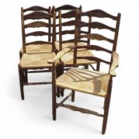 Ernest Gimson for Edward Gardiner. Set of six dining chairs called 'The Russell' - Thumbnail 1