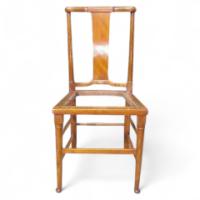 W R Lethaby for Morris and Co. A monumental set of seventeen oak dining chairs - Thumbnail 1