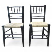 Morris and Co. A pair of Sussex side chairs - Thumbnail 1