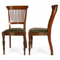E W Godwin for James Peddle. A well designed pair of dining chairs - Thumbnail 1