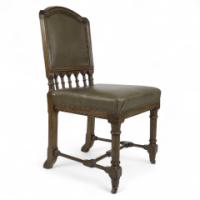 Charles Bevan, attributed. Gothic Revival Oak Desk or Side Chair