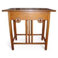 G M Ellwood for J S Henry. An Arts and Crafts oak centre table - Thumbnail 1