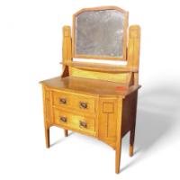Gillow and Co. – Arts and Crafts Glasgow-Style Oak Dressing Table