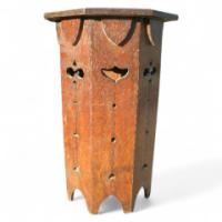 Liberty & Co., a Good Quality Arts and Crafts Octagonal Oak side table - Thumbnail 1
