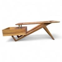 A Modernist coffee table with angular legs - Thumbnail 1