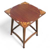 Lambs of Manchester. An Arts and Crafts mahogany sidetable - Thumbnail 1