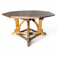 A W N Pugin for J G Crace. An outstanding oak centre table - Thumbnail 1