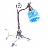 WAS Benson. A rare copper and brass table lamp - Thumbnail 1