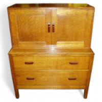 Arthur Simpson. an Arts and Crafts Cabinet/linen Press - Thumbnail 1