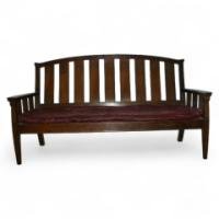 Arthur Simpson. A rare Arts and Crafts oak settle with Voysey influence - Thumbnail 1