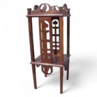 E A Taylor for Wylie and Lochhead. A mahogany plantstand - Thumbnail 1