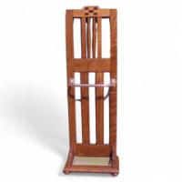 E A Taylor. A Glasgow School Arts and Crafts oak stickstand - Thumbnail 1