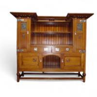 E A Taylor for Wylie and Lochhead. An Arts and Crafts oak sideboard - Thumbnail 1