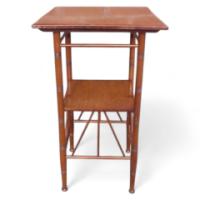 Bruce and Smith. A walnut square occasional table after E W Godwin - Thumbnail 1